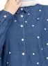 Circle - Blue E - Over Size Denim Shirt - Khotwh